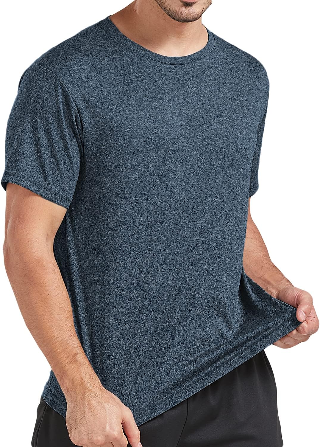 Skiennix Men's Dry Fit T-Shirts - Athletic Short Sleeve Tees for Gym & Running | 5 Pack