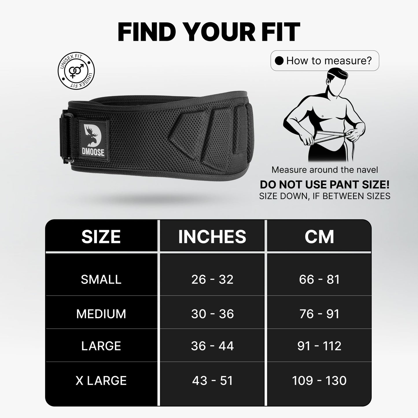 DMoose lifting belts 6 Inch Auto-Lock Breathable Weight Lifting Back Support, Workout Back Support for Lifting, Fitness, Cross Training and Powerlifting - Black Medium