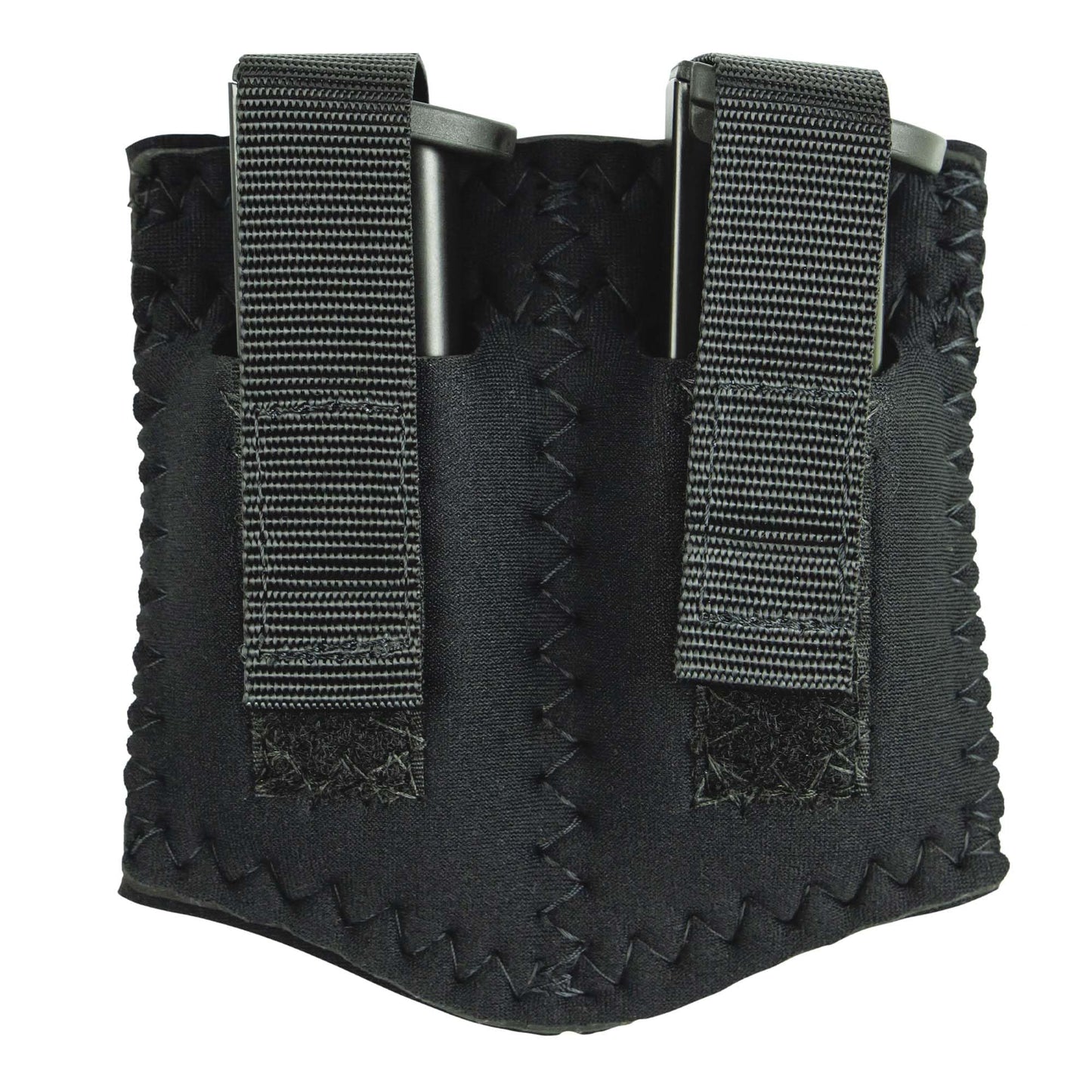 DeSantis Neoprene Ankle Double Magazine - Ankle Magazine Holster, Carrier Pouch, Magazine Holster Strap, Concealed Velcro Holster, Compatible w/Most Standard 9MM/40CAL Magazine - Ambidextrous, Black