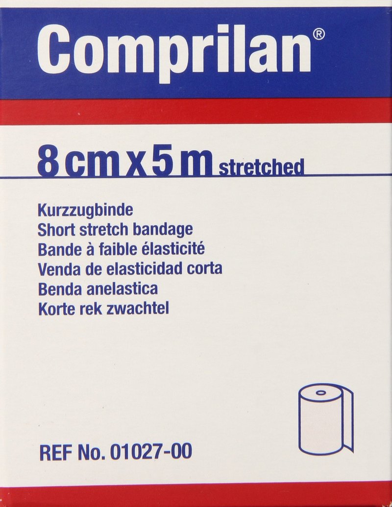 Jobst Comprilan Short Stretch Compression Bandage, 8cm x 5m Stretched, Latex Free Bandage