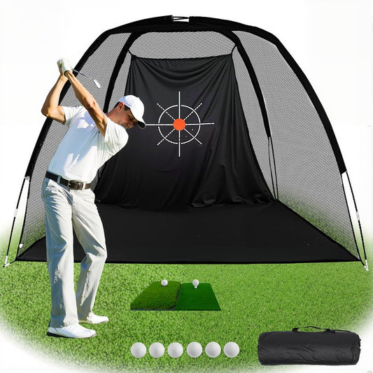Gagalileo Golf Net: 8X6FT Training for Teens Beginners with Target Portable Indoor Outdoor Hitting Practice