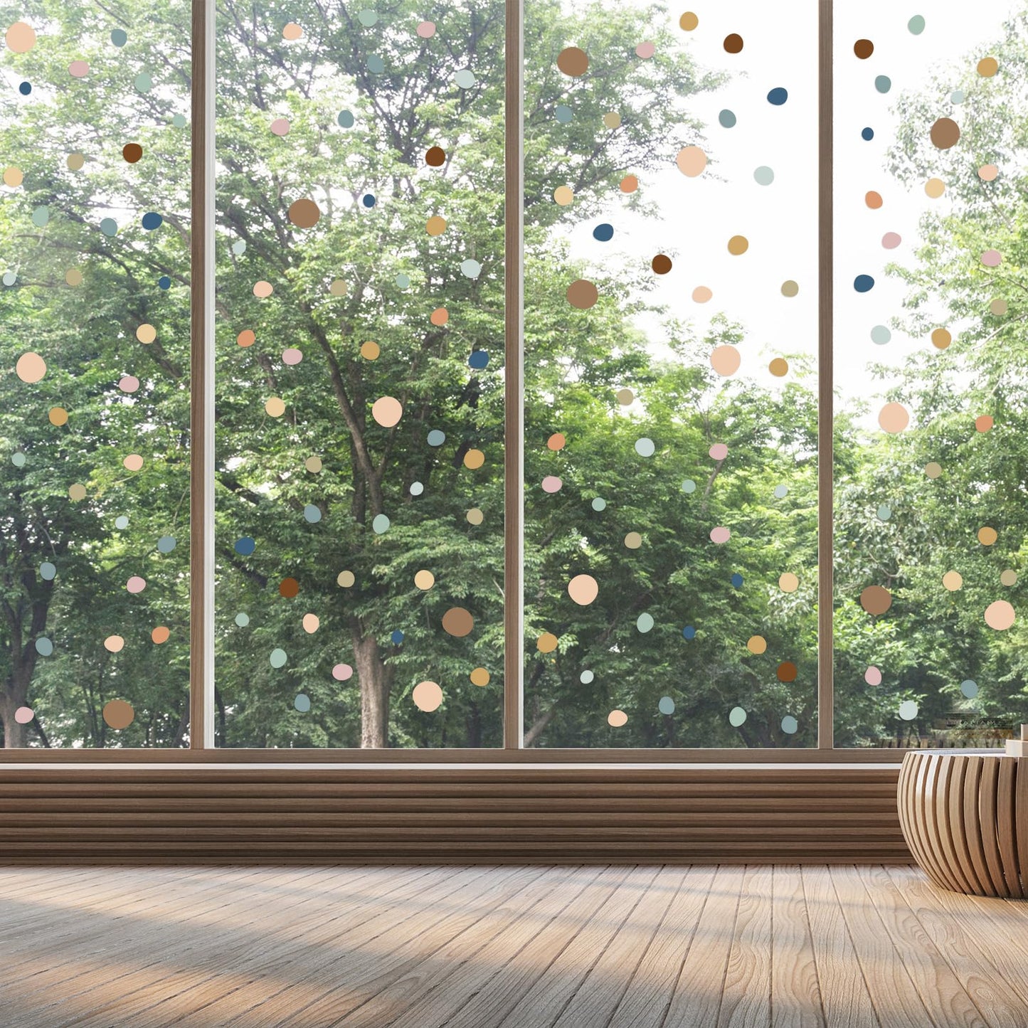 15 Sheet 300 Pcs Irregular Polka Dots Boho Wall Decal Terrazzo Playroom Bedroom Removable Modern Vinyl Boho Wall Stickers(Boho Color)