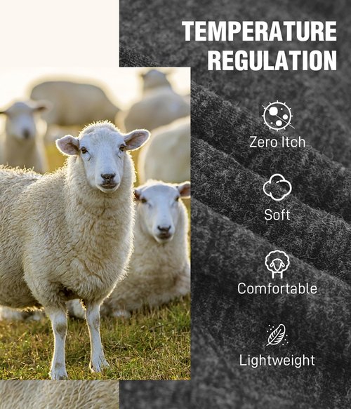 CAOZITOU Merino Wool Womens High Waisted Briefs,Breathable Wool Underwear,Moisture Wicking Wooly Panties for Ladie 3 Pack (Multicolor02,M)