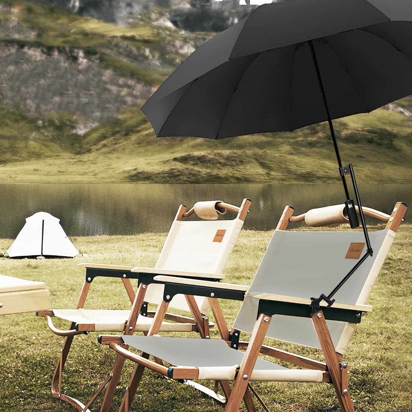 XLINGZA Beach Umbrella - UPF 50+ Protection with Adjustable Universal Clamp - Perfect for Outdoor Use