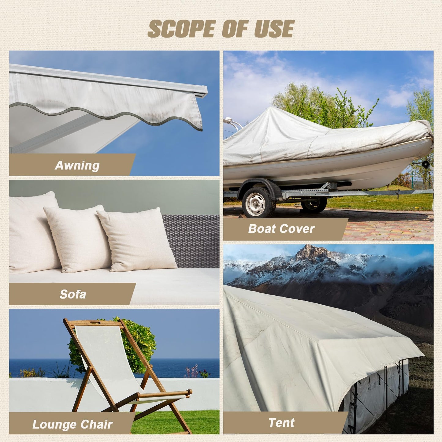 OAZ 16 x 79 inch Canvas Repair Patches Canvas Fabric Patch Self-Adhesive Canvas Repair Tape Waterproof Outdoor Gear Repair Patch Kit for Boat Cover Awning Sofa Chair Couch Tent Bag (Dark Green)