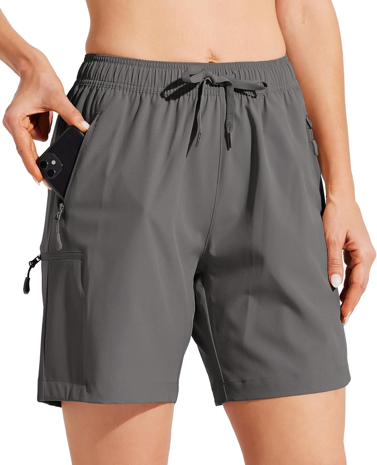 Willit Women's Hiking Cargo Shorts - Quick Dry Lightweight Athletic Shorts with Pockets | 7" Summer Style