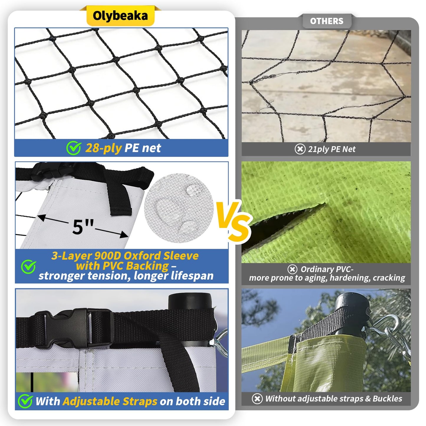 32ft / 20ft Portable Outdoor Volleyball Net Set for Grass Backyard Beach with 1.25" Height Adjustable Steel Poles, 28-ply Durable PE Net, PU Volleyball & Pump, Carry Bag (White, 32ft)