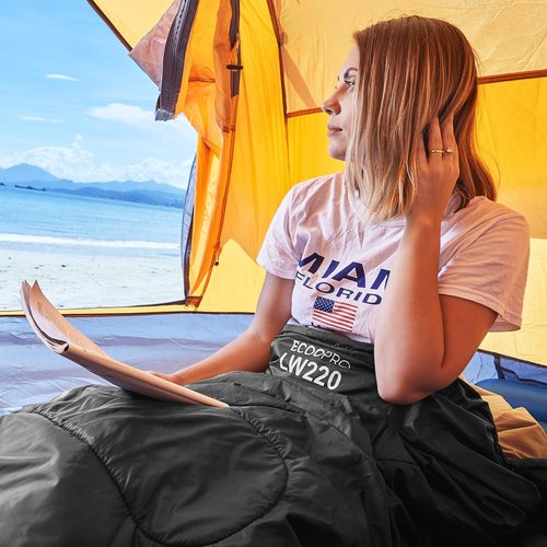 ECOOPRO Sleeping Bag - Portable, Waterproof & Lightweight for Camping | 83" L x 30" W, Fits Adults
