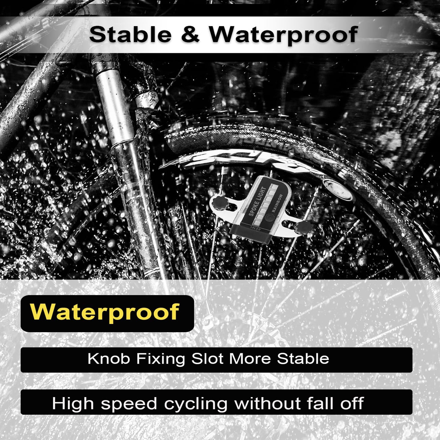 Rechargeable Bike Wheel Spoke Lights Built-in Motion Sensor - Waterproof Led Bicycle Wheel Spoke Lights, 30 Patterns Night Riding Decoration and Safety for Kids and Adults Bicycles, 2 Pack