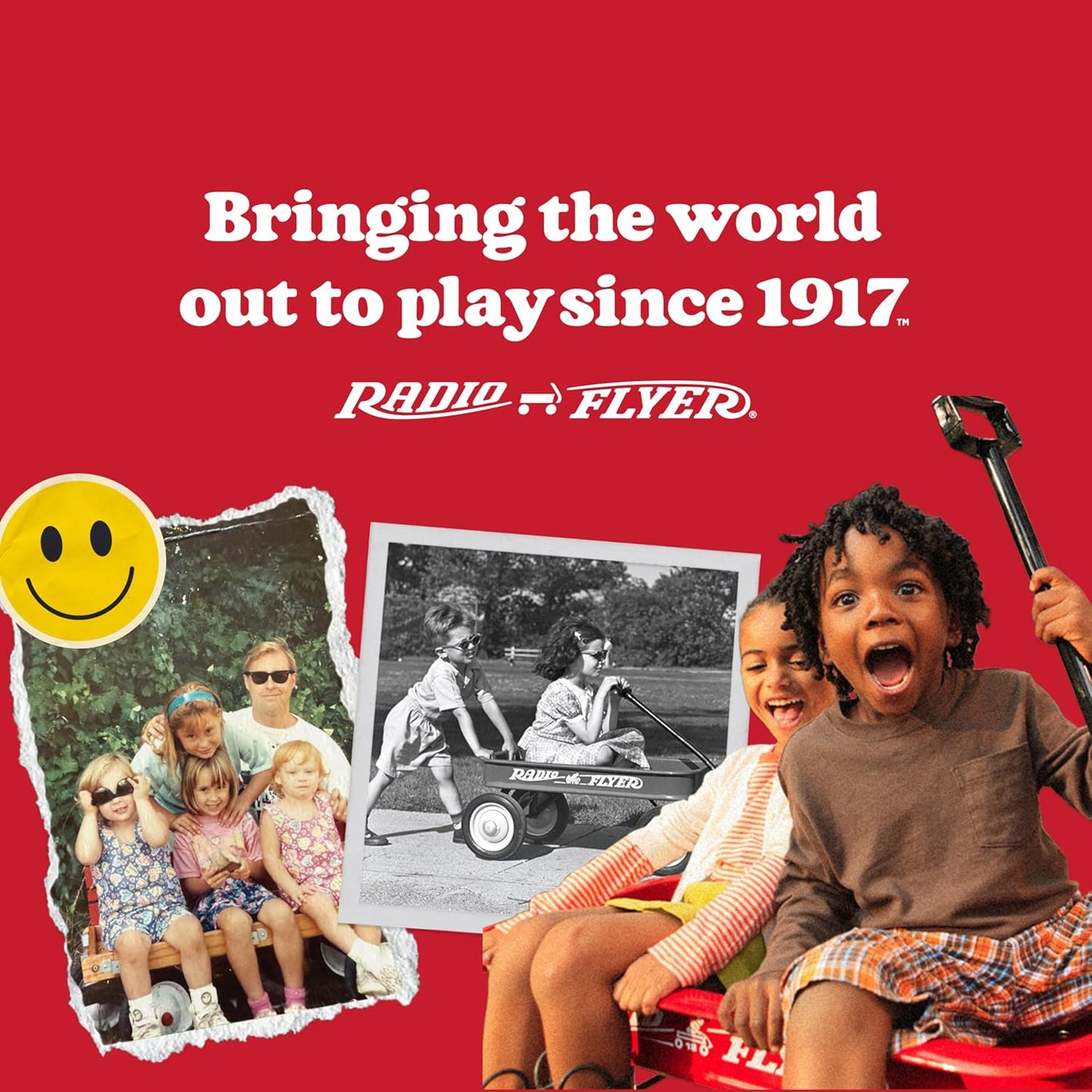 Radio Flyer My 1st Scooter - Red 3-Wheel Design for Kids 2-5 Years | Extra Wide Base & Easy Foot Brake