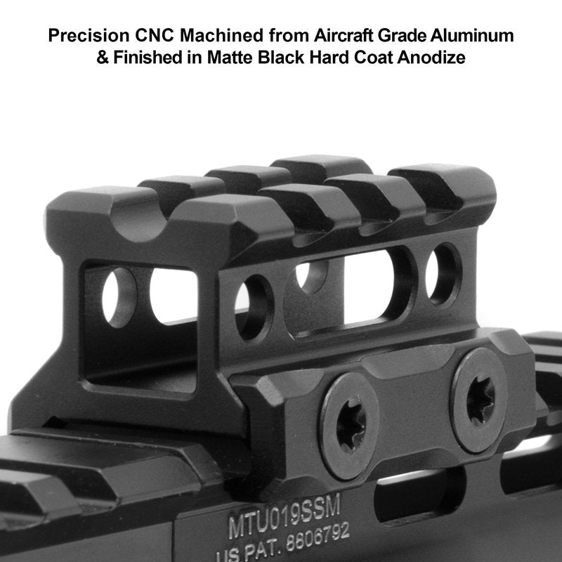 UTG Super Slim 3 Slots Picatinny Riser Mount, 0.75"