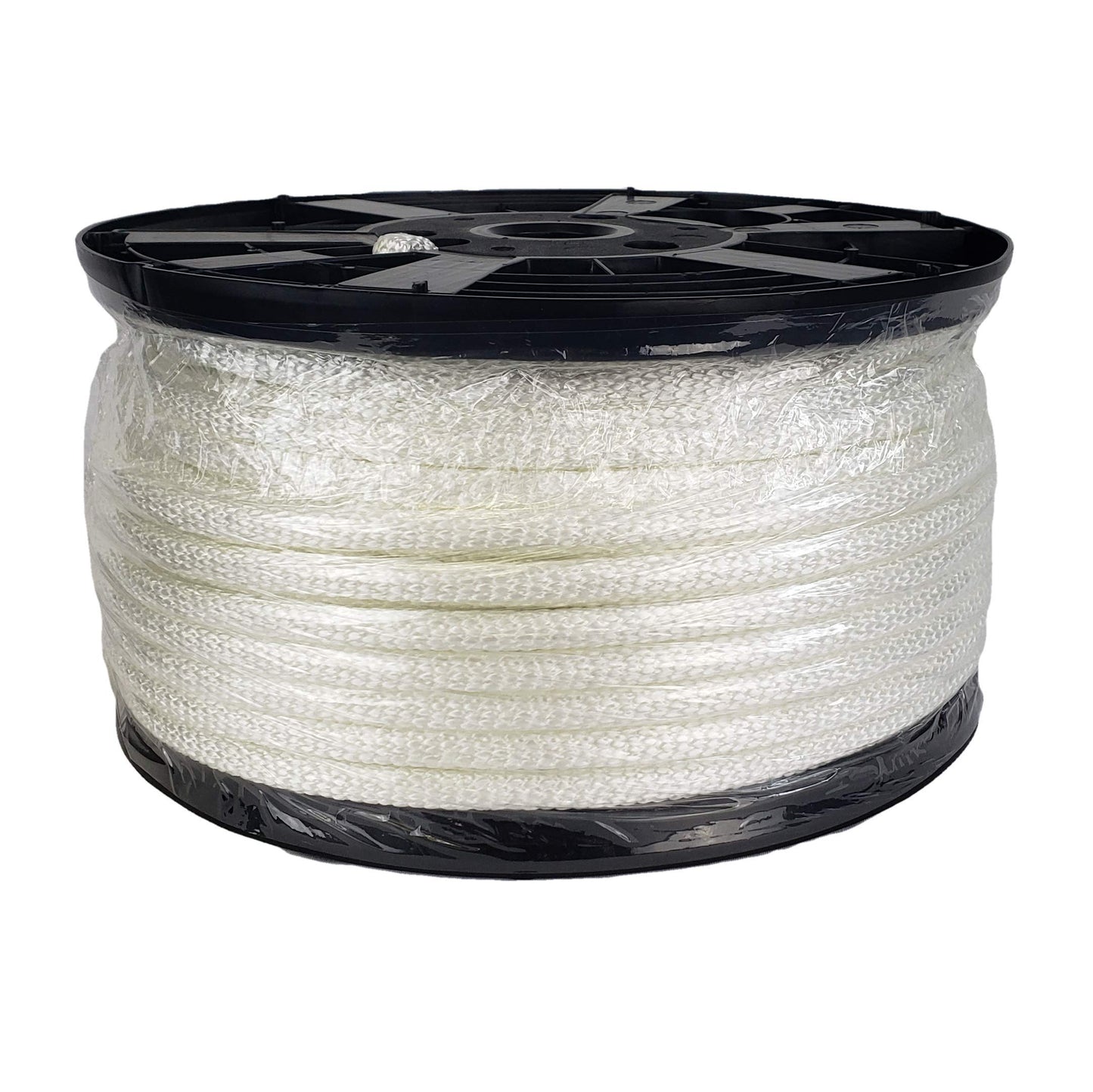 QNR 3/8 inch Knotrite Nylon Rope - 250 Foot Spool | 100% Nylon - Solid Braid - Dyeable - Industrial Grade - High UV and Abrasion Resistance