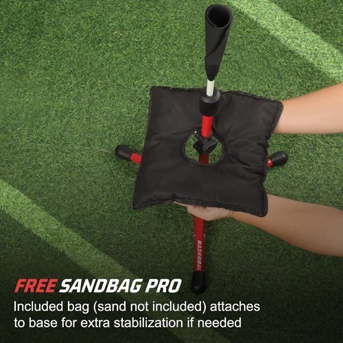 BaseGoal Kids Baseball Tee Set - Adjustable Height Youth Teeball Batting Equipment | Perfect for Softball