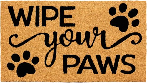 Croft&Cane Welcome Doormat - Non-Slip Coco Coir Dirt Trapping Mat - Low Profile for Indoor/Outdoor Use | 17 x 30 Inches