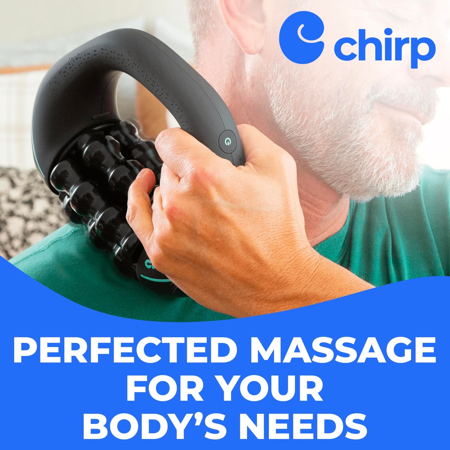 Chirp RPM Mini Rolling Percussive Massager, Deep Tissue Muscle Roller