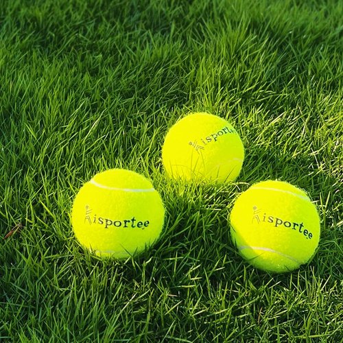 kisportee 12 Pack Advanced Training Tennis Balls, Practice Balls for Beginner, Pet Dog Tennis Balls, Come with Mesh Bag for Easy Carry