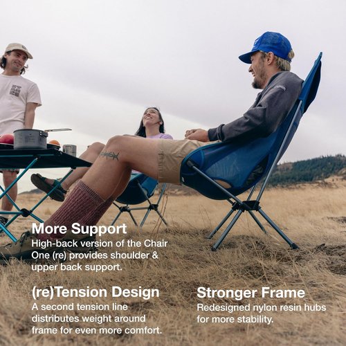 Helinox Chair One Highback - Lightweight High-Performance Camping Chair | Portable & Packable, Biscay Green