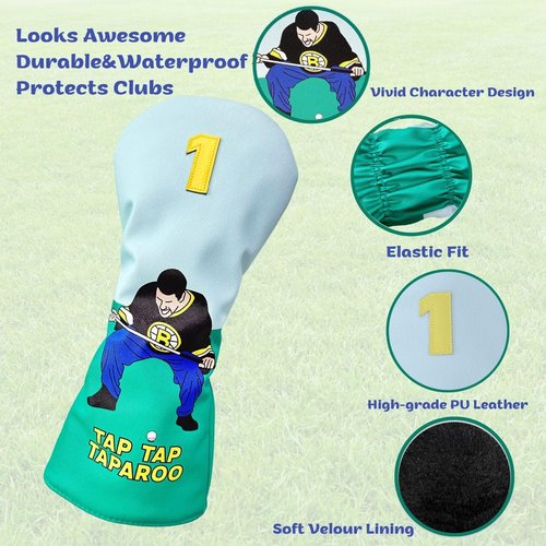 Funny Golf Driver Headcover, Perfect Golf Gift for Men and Women, Golf Accessories for Golfers - Tap Tap Taparoo