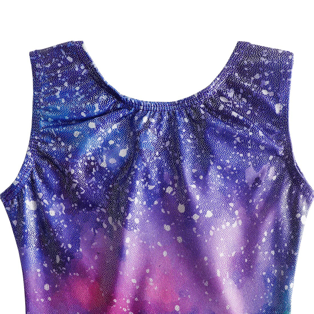 HOZIY Galaxy Leotard for Toddler Girls Gymnastics with Shorts Baby Girls Kids Leo 1t 2t 1-2t 12-18 18-24 Months Purple Pink Stars Milky Way Starry Sparkle Gymnastic