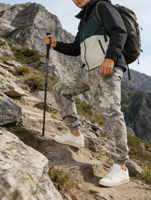 MSBESYOR Men’s Camo Baggy Sweatpants Graphic Print Workout Streetwear Joggers Pants for Men Fleece Sweats with Pockets