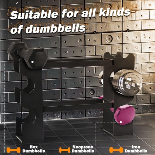 Small Dumbbell Rack Stand Only - Iron Weight Stand Holder Storage for Dumbbells - Weight Rack for Home Gym dumbbell