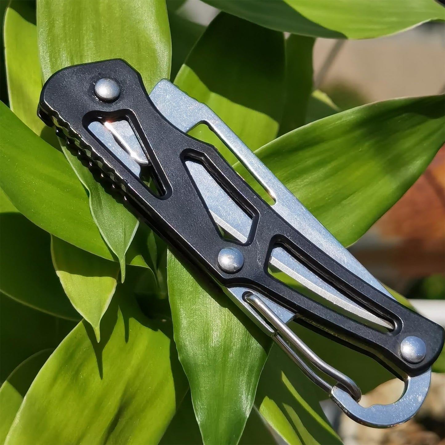 WWZJ 6 Colors Pocket Knife, Stainless Steel Folding Knife with Clip, Self-Defense Knife for Outdoor Survival, Everyday Carry and Gift