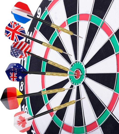 Accmor Steel Tip Darts - 18 Grams Professional Metal Darts Set for Ultimate Precision and Performance