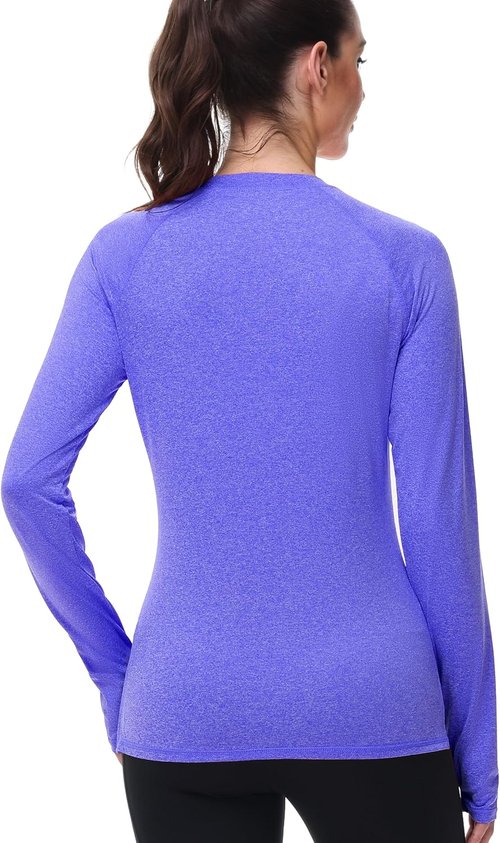 Isnowood Women's UPF 50+ Sun Protection Long Sleeve Shirts - Athletic Swim & Hiking Tops