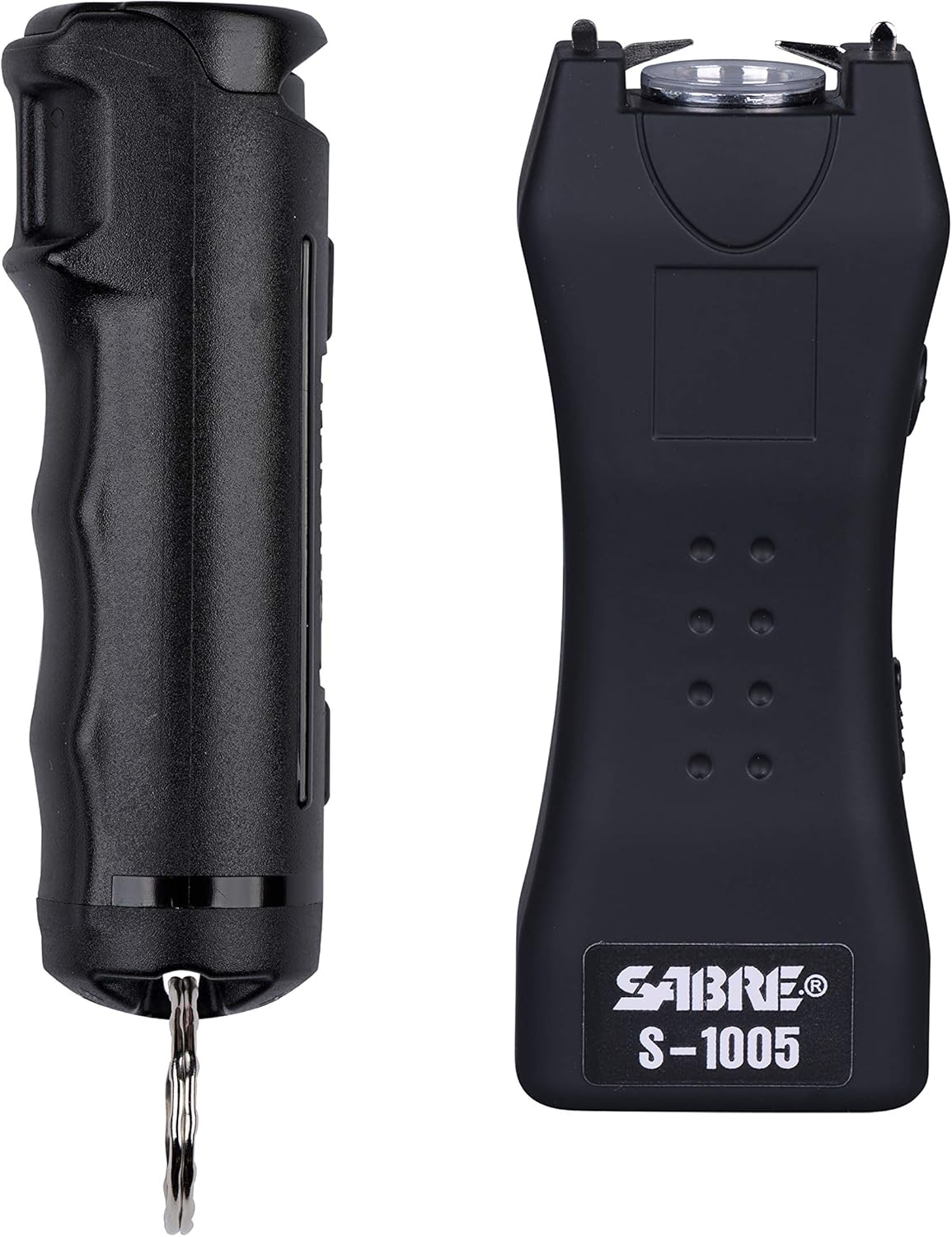 SABRE Pepper Spray & Stun Gun Combo - 2-in-1 Self Defense Kit with Flashlight & Rechargeable Battery | 120 Lumen LED