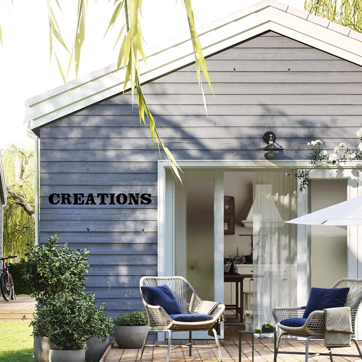 8 Inch Metal House Numbers, House Address Letters and Numbers for Outside Signs, Metal Letters Door Numbers Signage Street Address Plaque for Garden Door Mailbox Decor (Number 2)