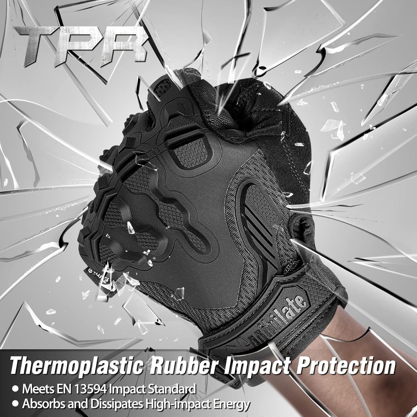 ZUNE LOTOO Tactical Touchscreen Gloves - Kevlar-Lined & TPR Impact Protection | Black/Red/Green/Tan