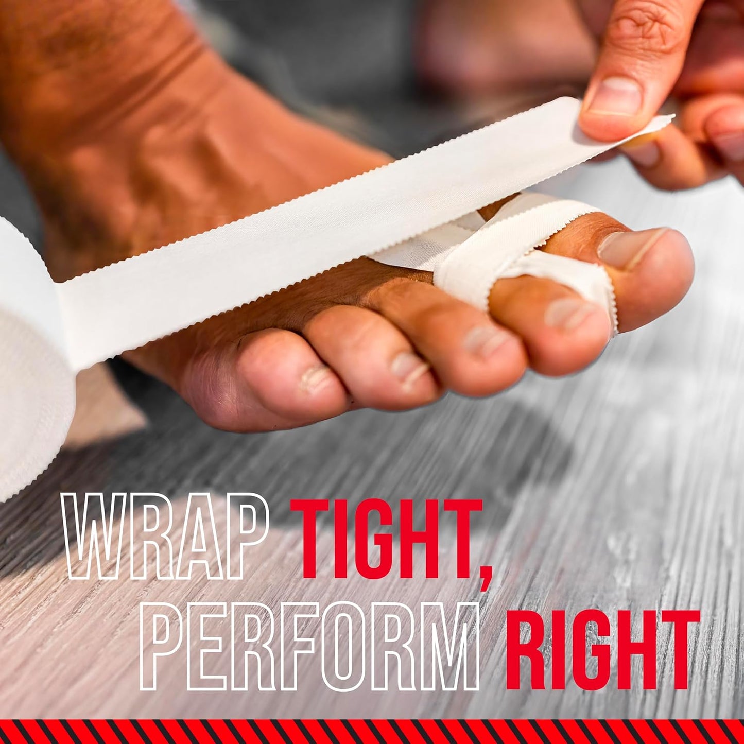 Ringside 1" Athletic Trainers Tape - Cotton Kinesiology Tape for Combat Sports | Adhesive, 1" x 30', White, 3 Pack