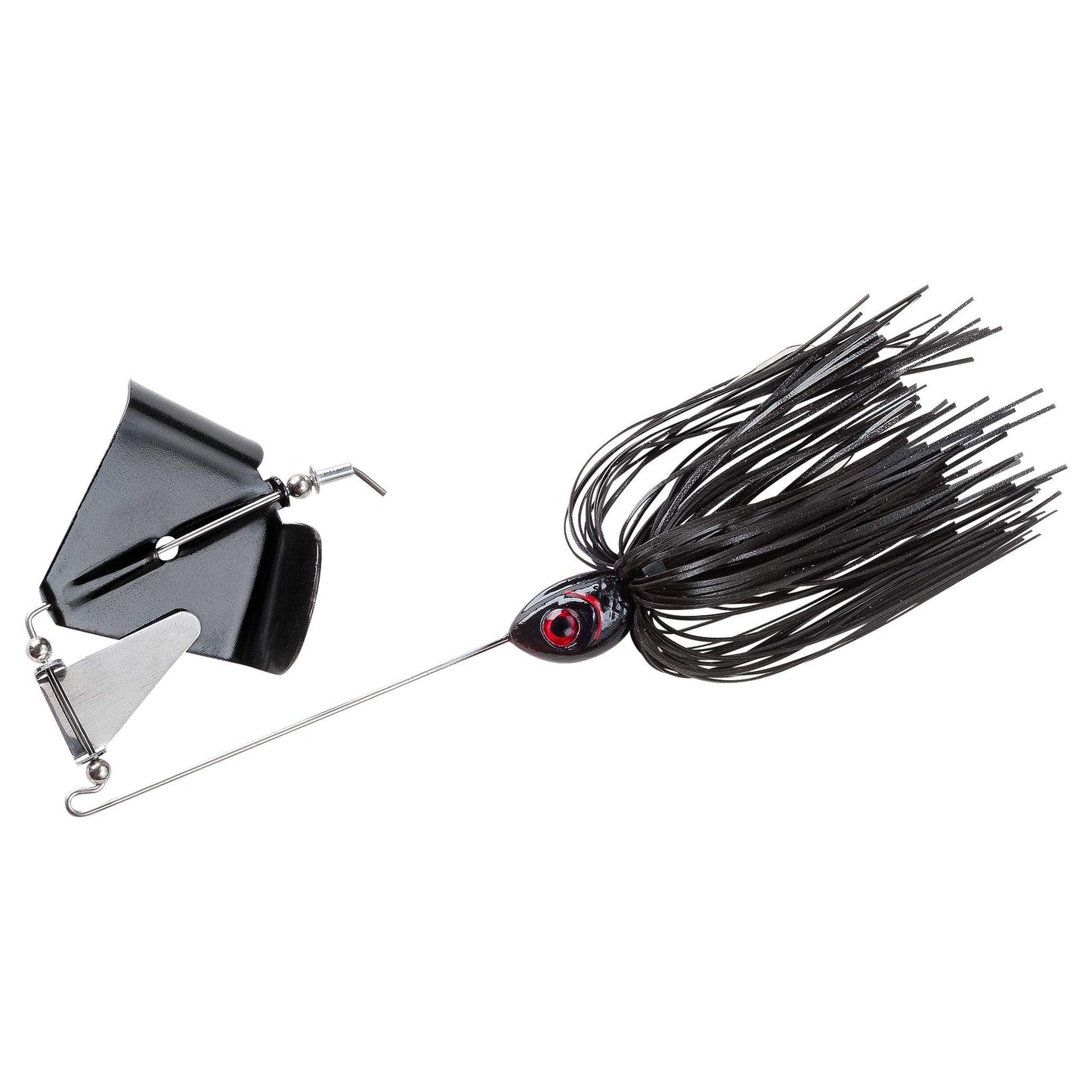 Booyah BYB38-608 Buzz Bait, 3/8-Ounce, Black/Black Alum Clacker, Model:BYB38608