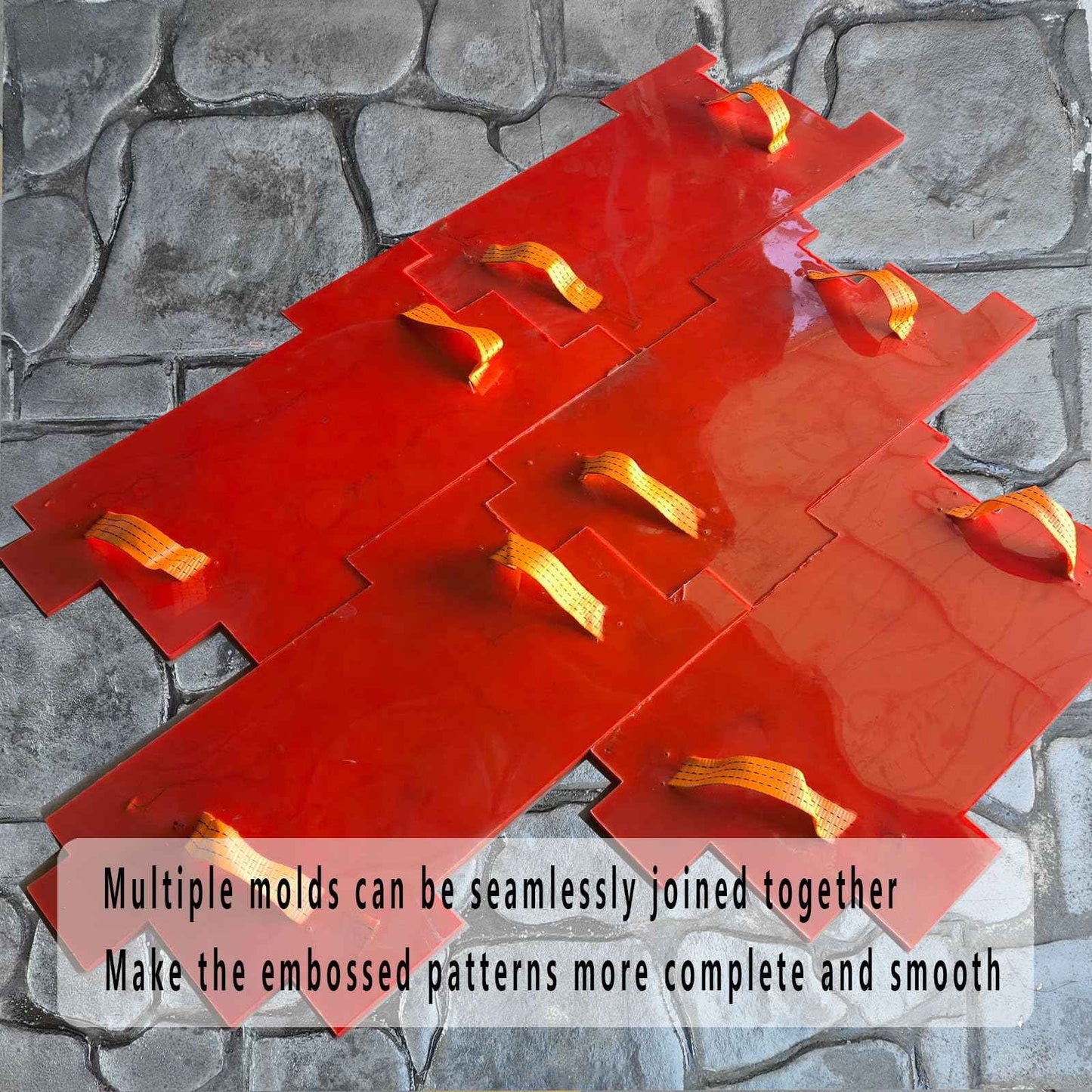 Concrete Stamps - Stone Tile Texture Mat, Slate Floor Imprint Mold for Outdoor Decorative Landscaping, Rocks Textures Stone Forms