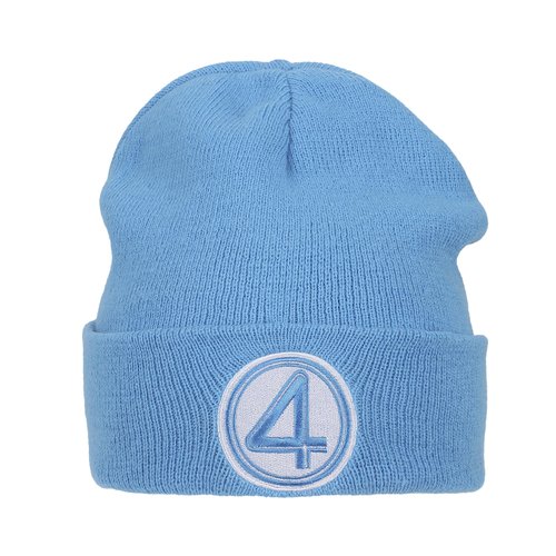 Bioworld The Fantastic Four: Final Steps Fantastic Four 4 Symbol Embroidery Acrylic Knit Standard Cuff Beanie