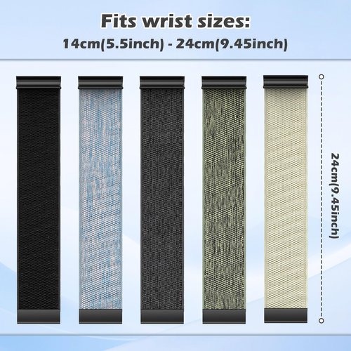 Anpzband Nylon-Band for Whoop-5.0 One/Peak/MG/Life Band - Adjustable Breathable Replacement Straps for Whoop 5.0, Men Women (Not for Whoop 4.0, U-Shaped Frame Not Included and Device)