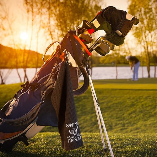JYSILIYH Funny Golf Towel for Men, Golf Bags Accessory, Birthday Gift for Golfers
