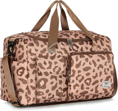 FIORETTO Women's Gym Duffle Bag - 30L Capacity with Shoe Compartment | Perfect for Travel & Sports