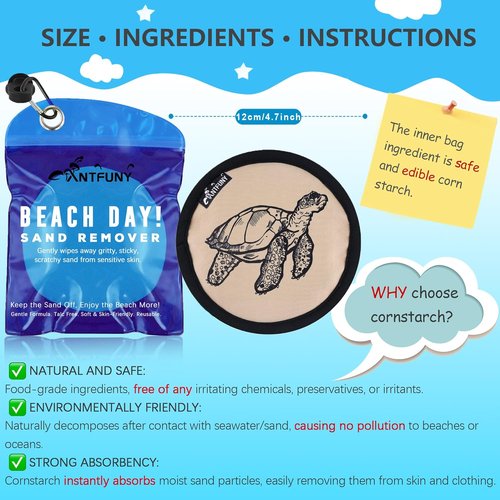 Antfuny Beach Towels - Quick-Dry Sand Remover Bundle | Soft & Absorbent for Ultimate Comfort