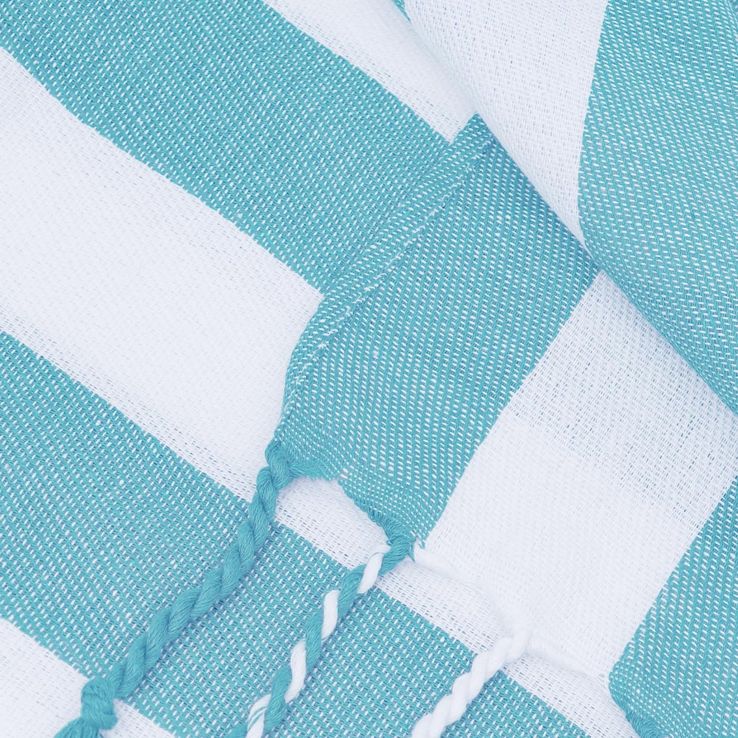 Turkish Towel Set of 6 - Quick Dry, Lightweight Cotton Beach Towels | 36 x 71 Inches, Sand Free, Blue