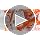 Tennessee Vols Charm for Bracelets - Orange & White Bead - Hypoallergenic Stainless Steel