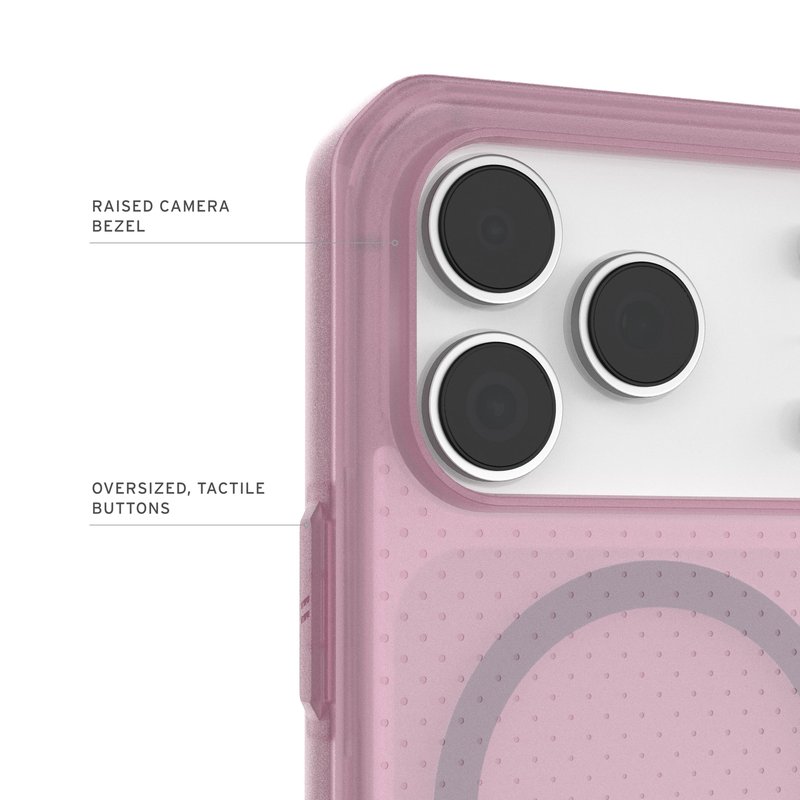 URBAN ARMOR GEAR UAG Designed for iPhone 17 Pro Case Dot - Compatible with MagSafe Translucent Military Grade Protective Cover, Purple