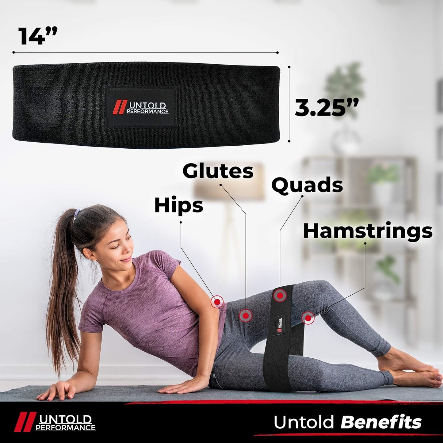 Skiennix Heavy Resistance Bands - Durable Hip Bands for Strength, Flexibility & Glute Workouts