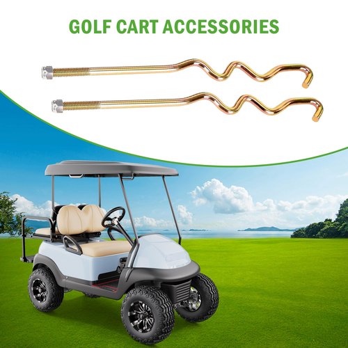 10L0L Golf Cart Battery Hold Down Rods for Club Car Precedent Electric Years 2008.5 - Up Electric with Clutch Puller OEM 1033577-01 103374801 (2-Pack)