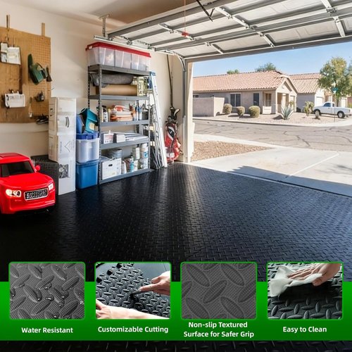 Art3d EVA Interlocking Exercise Mats - 1/2" Thick Foam Puzzle Flooring for Gym & Training | 24" x 24" Size, 6 & 12 Pack