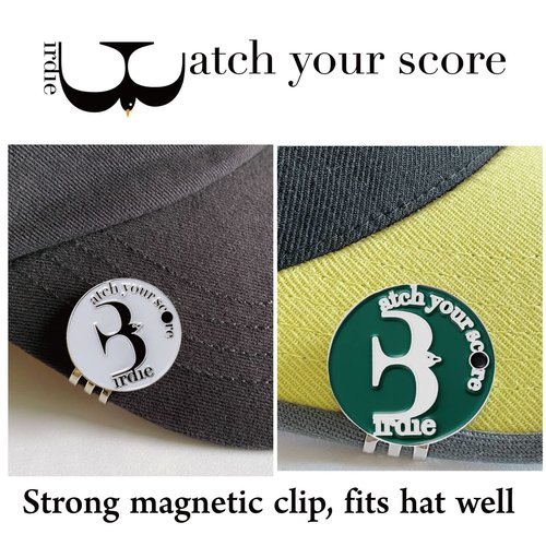 E TRUEE Golf Ball Marker Hat Clip with Birdie Ball Marker, Golf Accessories for Men Women, Golf Gifts for Men Women