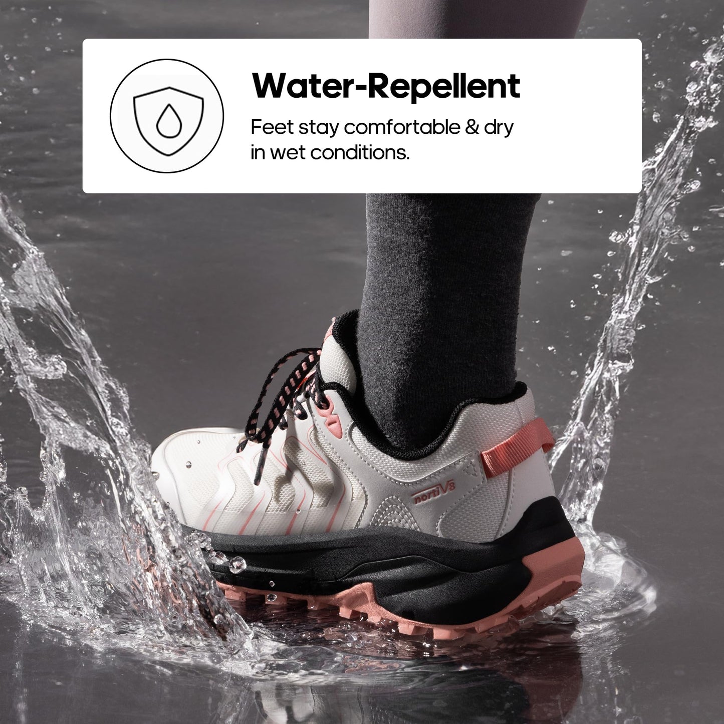 NORTIV 8 Women's Hiking Shoes Lightweight Walking Sneakers with Arch Support Outdoor Work Camping Tennis Workout Cross Training Echo,Size 8,Khaki,NWUMHI2501