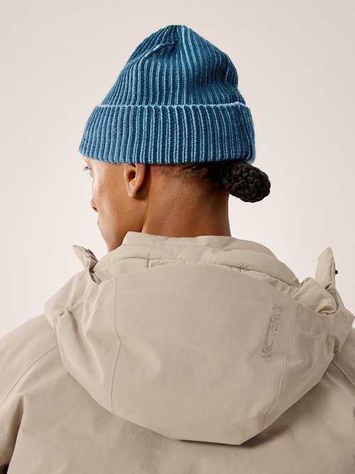 Arc'teryx Ribbed Toque | Warm Wool-Blend Toque for Winter Hiking | Nightscape/Glacial, One Size