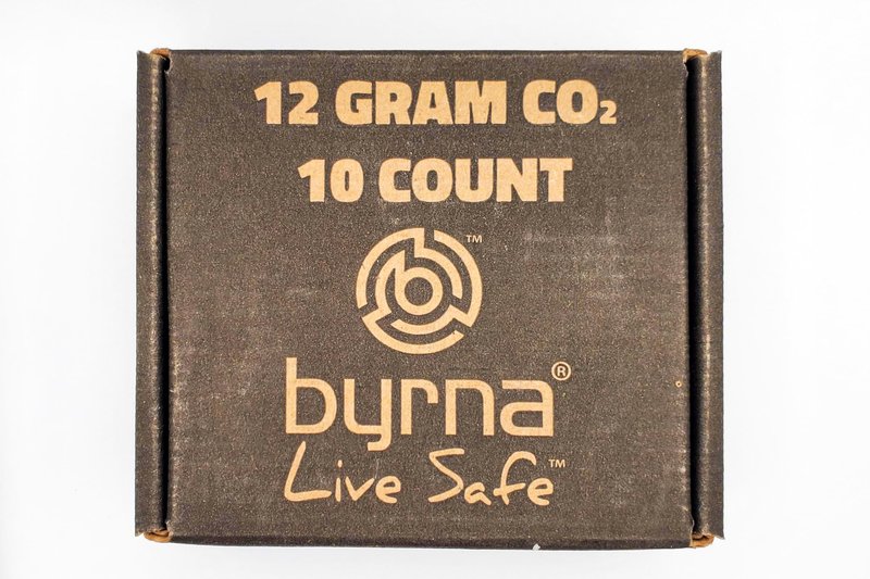 Byrna 12 Gram CO2 + Oiler Cartridges | 10 Count Pack | for Byrna LE/CLXL/HDXL/SDXL and TCR - (9 CO2 + 1 Oiler Cylinders)