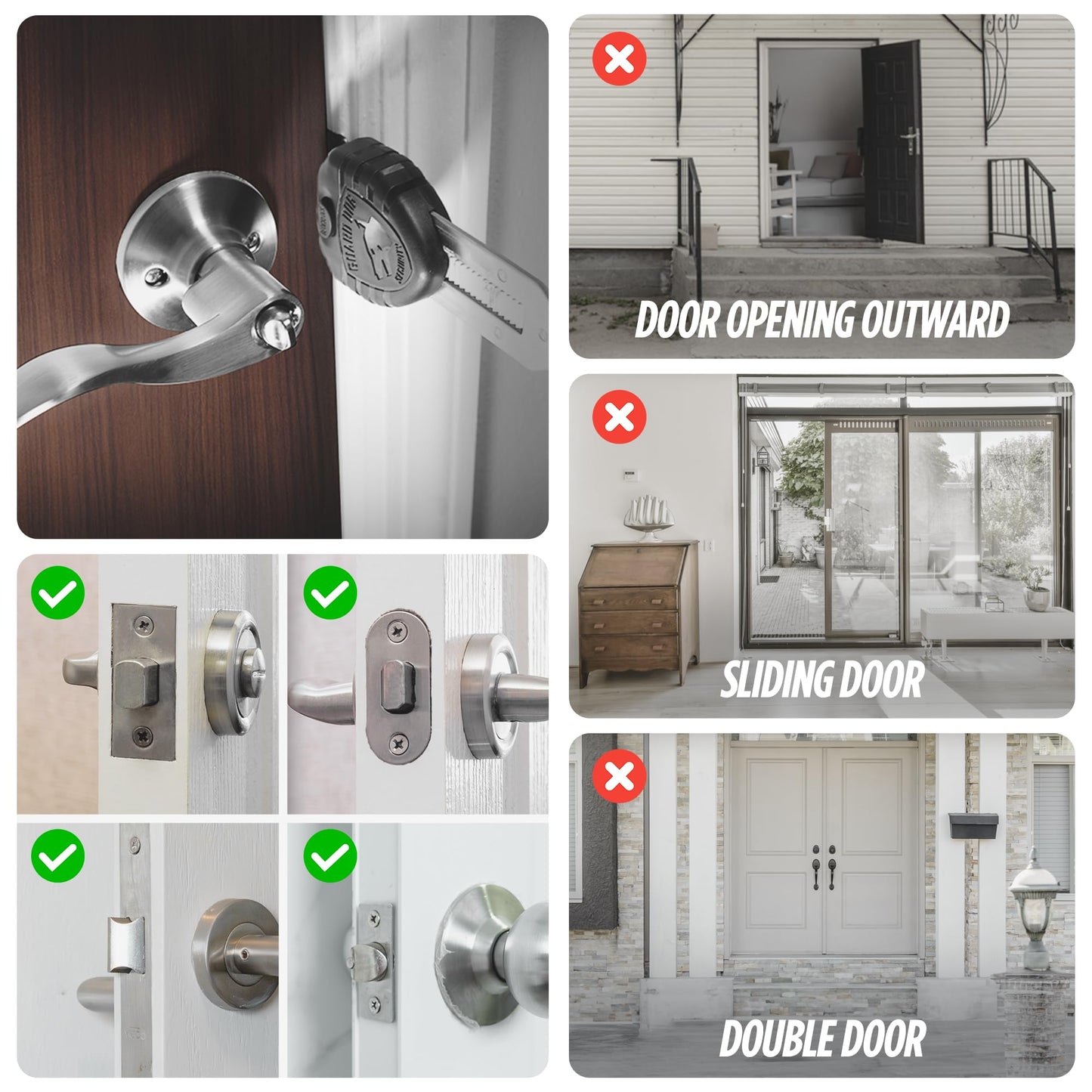 Guard Dog Security Blocklock Portable Door Lock, Hotel Door Locks for Travelers Security, Tough, Durable, Apartment Door Security, Home Security, Travel Essentials, Easy to Use